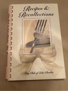 Recipes & Recollections Cookbook - Cream Cover